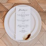JAYLA Boho Terracotta Burnt Orange Rust Menu<br><div class="desc">This menu features a terracotta rust burnt orange watercolor splash and edgy handwritten font. This menu card is perfect for your earthy desert bohemian wedding,  bridal shower,  baby shower,  or any other special event.</div>