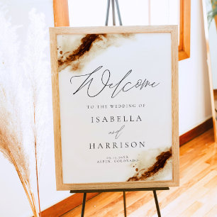 JAYLA   Boho Terracotta Rust Wedding Welcome Poster