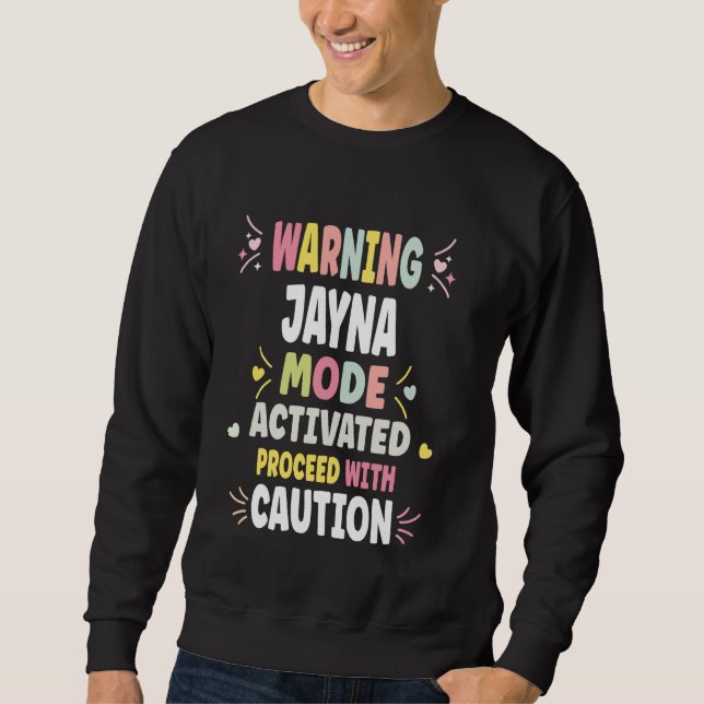 JAYNA Personalised Women's Gift Custom JAYNA Sweatshirt (Front)
