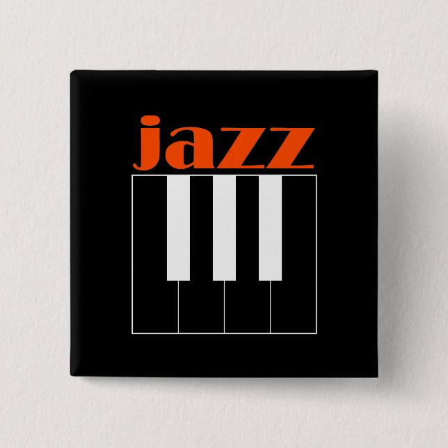 Jazz 15 Cm Square Badge (Front)