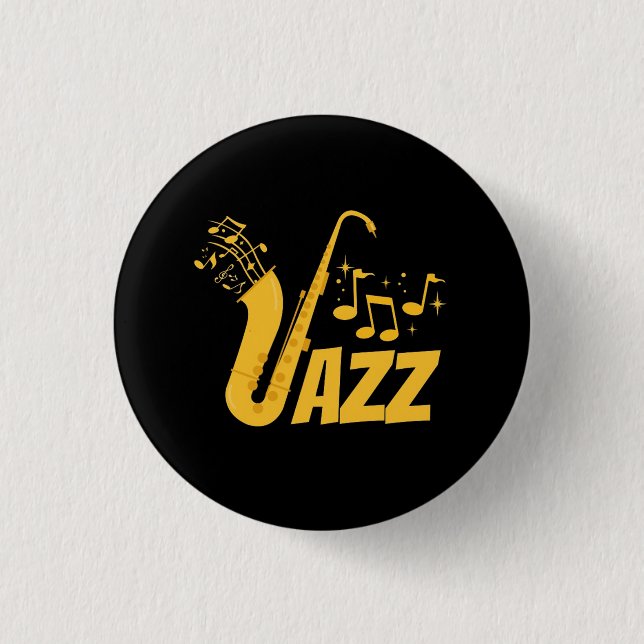Jazz 3 Cm Round Badge (Front)