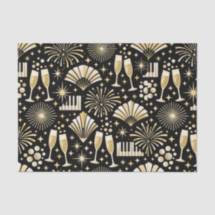 Jazz Age New Year Pattern Tissue Paper