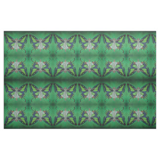 Jazz Age Showgirl Flapper Wearing Butterfly Wings Fabric