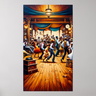 Jazz and Blues in Motion: African American Art  Poster