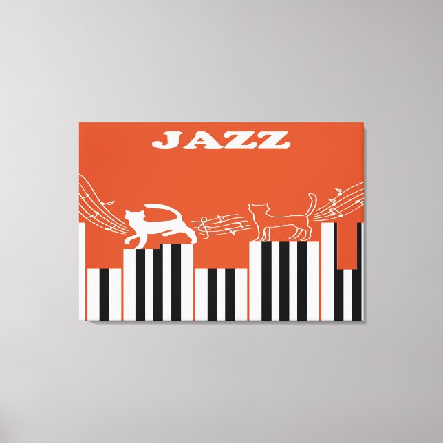 Jazz Art Canvas Print (Front)