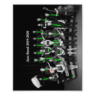 Jazz Band 2019-2020 B&W Photo Print