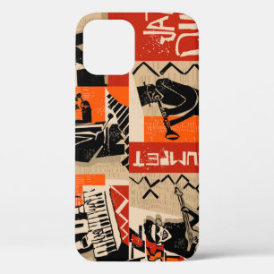 Jazz Band Cool Vintage Poster iPhone 12 Case