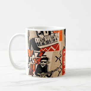 Jazz Band Cool Vintage Poster Coffee Mug