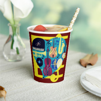 Jazz Blues Paper Cups