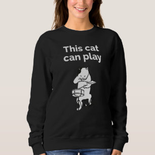 Jazz Cat Drummer Sweatshirt