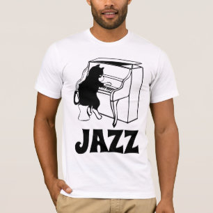 JAZZ CAT PIANO T-SHIRTS TEES