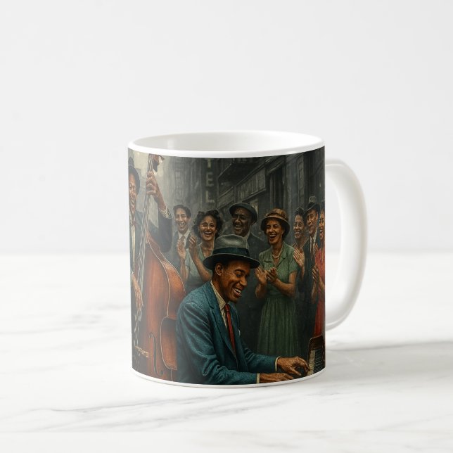 Jazz Celebration Street Vibe Coffee Mug (Front Right)