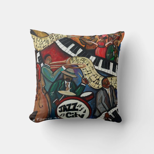 Jazz City Pillow (Front)