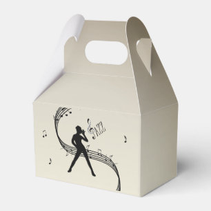 Jazz Dance Golden Music Favour Box