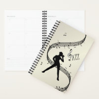 Jazz Dance Golden Music Planner
