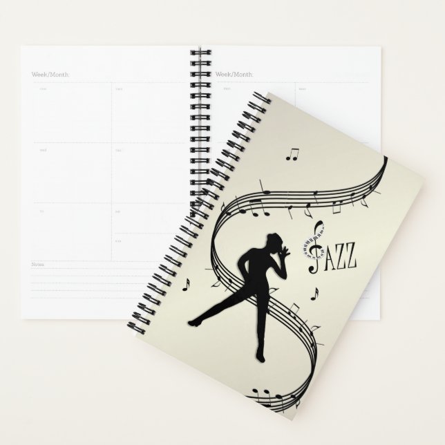 Jazz Dance Golden Music Planner (Display)