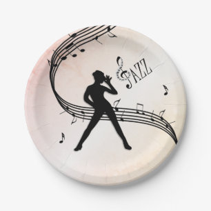 Jazz Dance Paper Plate