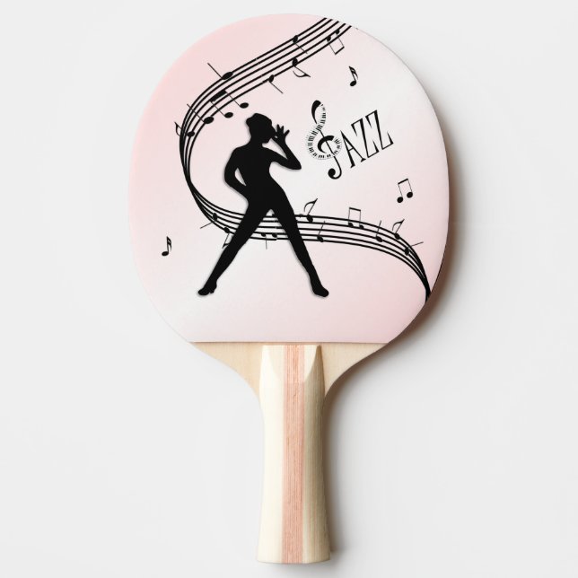 Jazz Dance Pink Music  Ping Pong Paddle (Front)