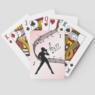 Jazz Dance Pink Music  Playing Cards