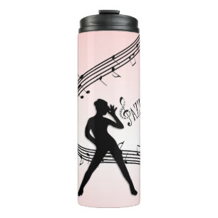 Jazz Dance Pink Music  Thermal Tumbler