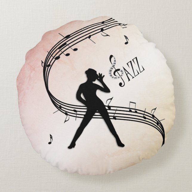 Jazz Dance Round Cushion (Back)