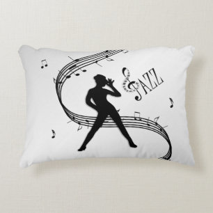 Jazz Dance Silver Decorative Cushion