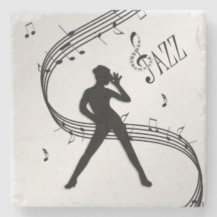 Jazz Dance Silver Stone Coaster