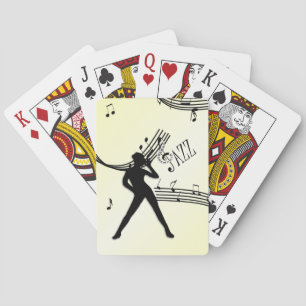 Jazz Dance Yellow Music Bicycle Playing Cards