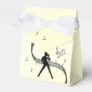Jazz Dance Yellow Music Favour Box