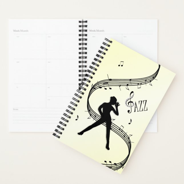 Jazz Dance Yellow Music Planner (Display)