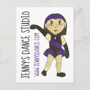Jazz Dancer Customised Dance Studio School Teacher Postcard