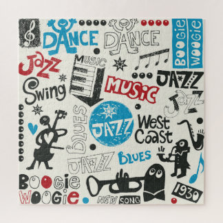 Jazz Doodle: Eclectic Music Mix Jigsaw Puzzle