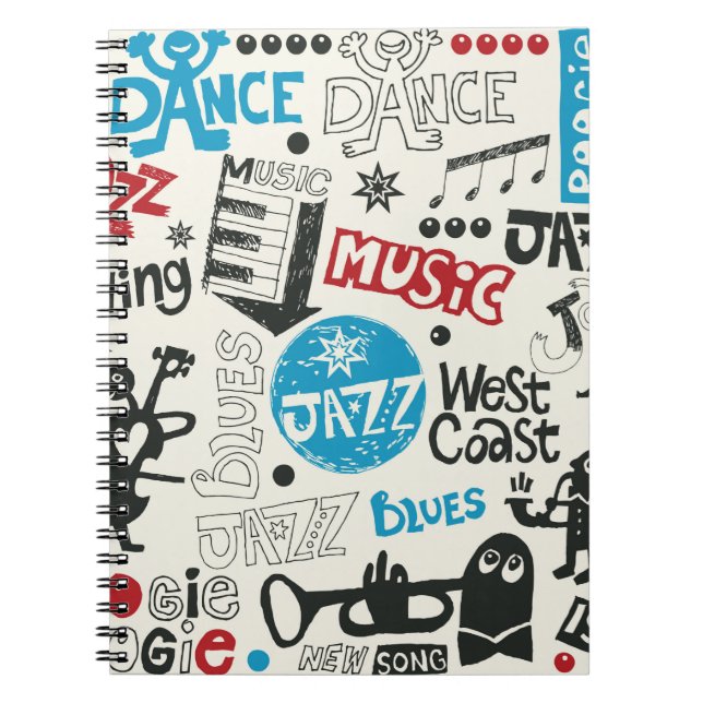 jazz doodle mix notebook (Front)