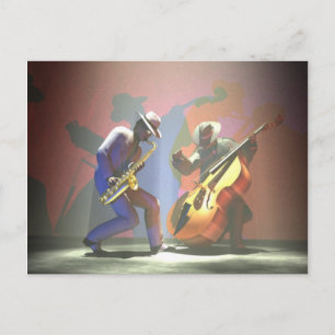 Jazz Duel Postcard