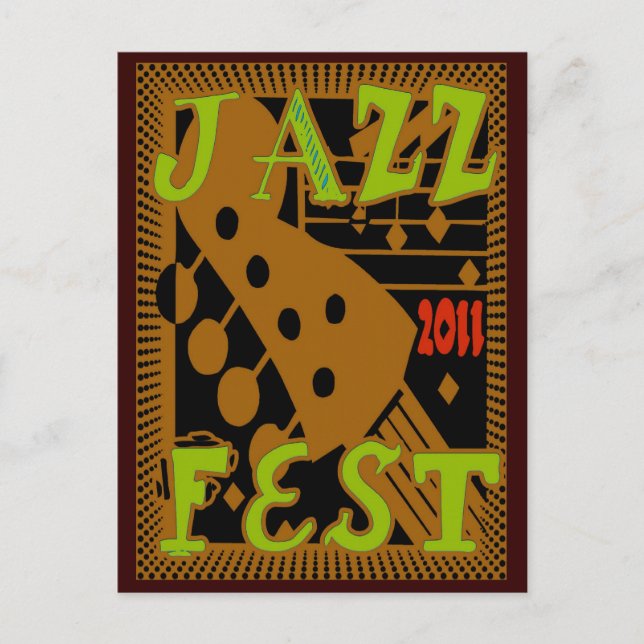 Jazz Fest 2011 Guitar Postcard (Front)