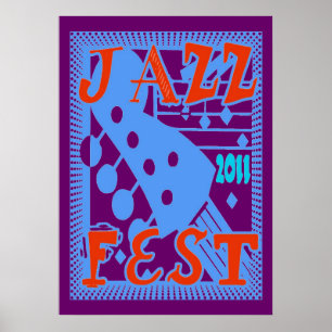Jazz Fest 2011 Guitar Poster