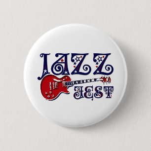 JAZZ FEST 6 CM ROUND BADGE