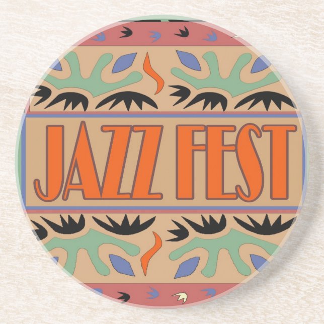 Jazz Fest Abstract Coaster (Front)