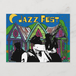 Jazz Fest Brass Band Postcard