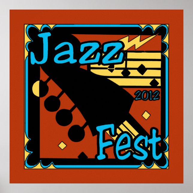 Jazz Fest Guitar 2012 Poster (Front)