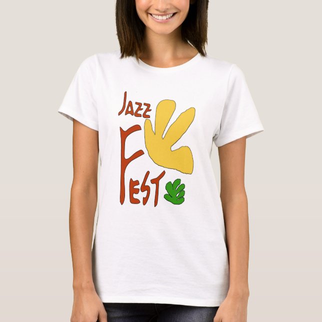 Jazz Fest Leaves T-Shirt (Front)