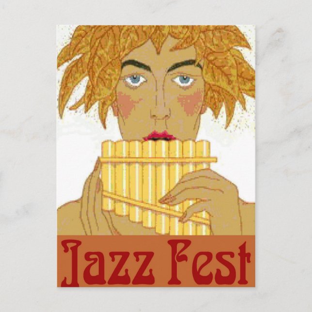 Jazz Fest Pan Postcard (Front)