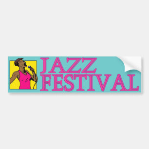 Jazz Festival Singer Bumper Sticker