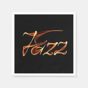Jazz fire sign napkin