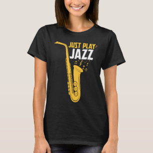 Jazz  for Men Women Vintage Youth Musician Saxopho T-Shirt