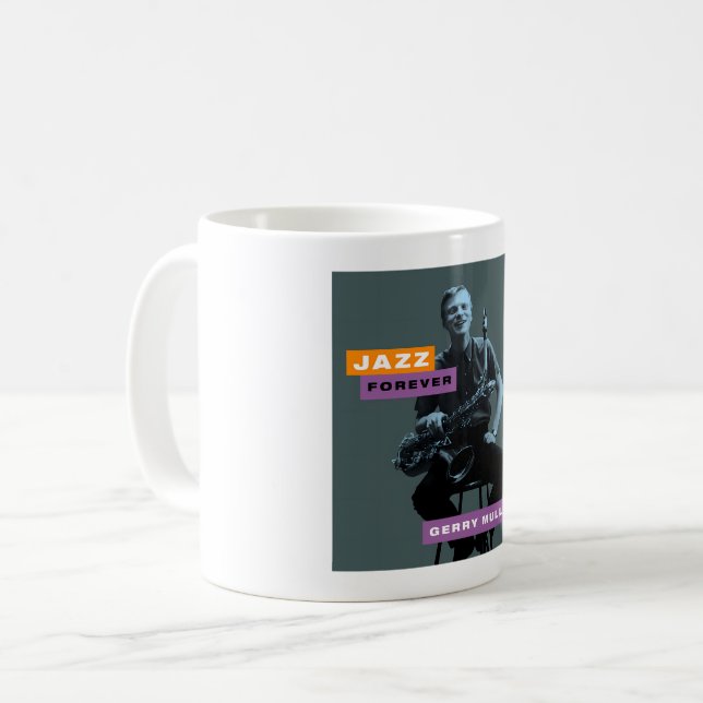 Jazz Forever - Gerry Mulligan Coffee Mug (Front Left)
