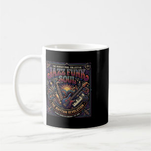 Jazz Funk Soul Music Retro Vibe Rhythm Revolution Coffee Mug