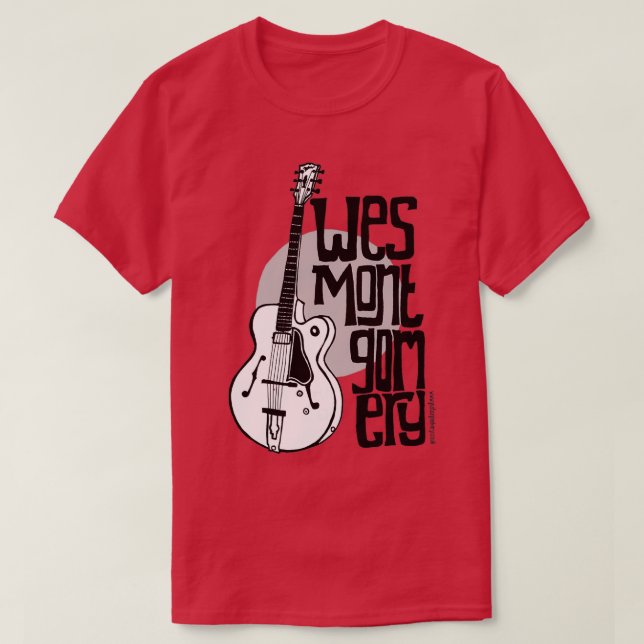 Jazz Guitar Wes Montgomery Music Lover  T-Shirt (Design Front)