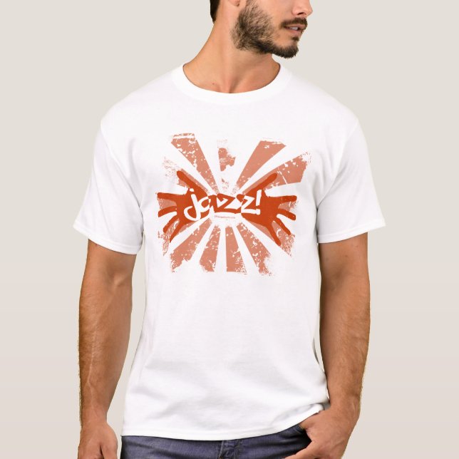Jazz Hands - Orange T-Shirt (Front)