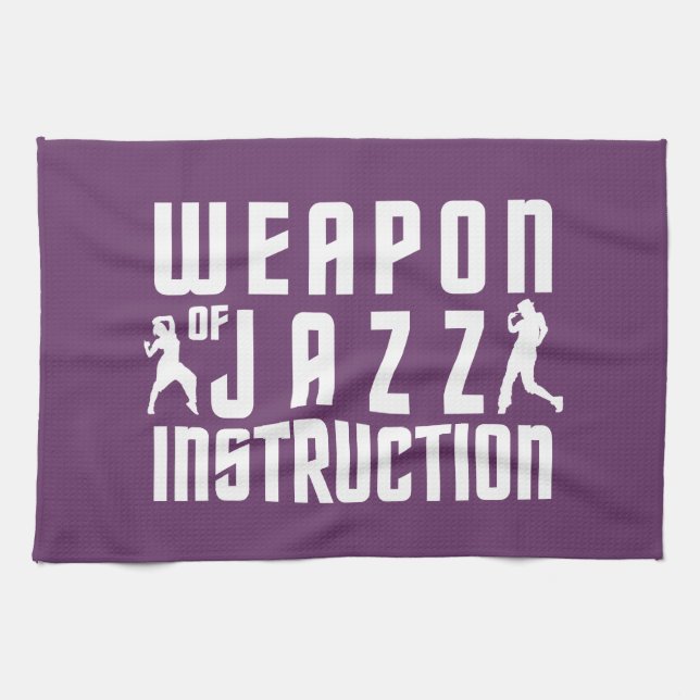 Jazz Instruction custom colour hand towel (Horizontal)